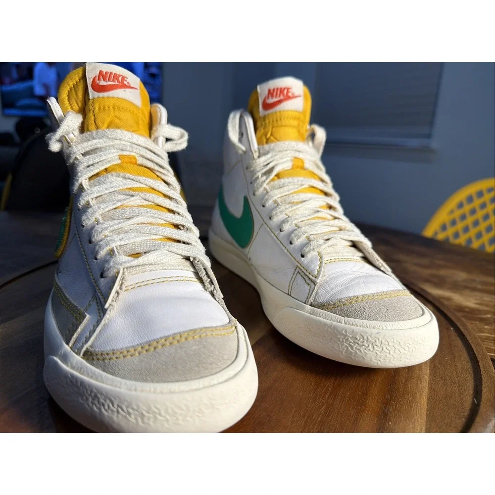 Nike Kids Blazer Mid 77 DD9528-100 Multicolor Lace-Up Sneaker Shoes Size 4.5Y